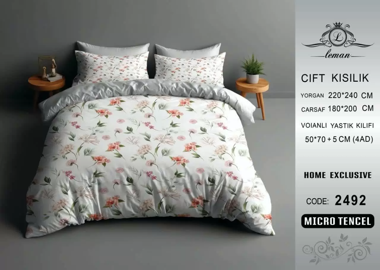 لحاف تنسل دو نفره 160 کد D-2492 ورونیکا